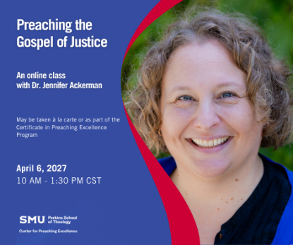 Picture of Certificate in Preaching Excellence Zoom Class: "Preaching the Gospel of Justice" April 6, 2027